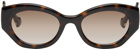 Gucci Brown Geometric Sunglasses