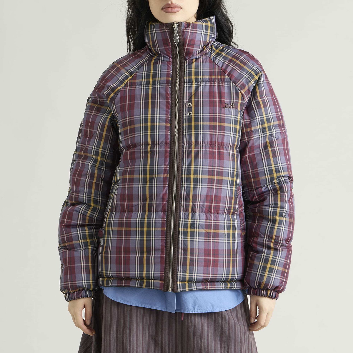 Damson Madder Women's Reversible Opal Puffer Jacket in Plum