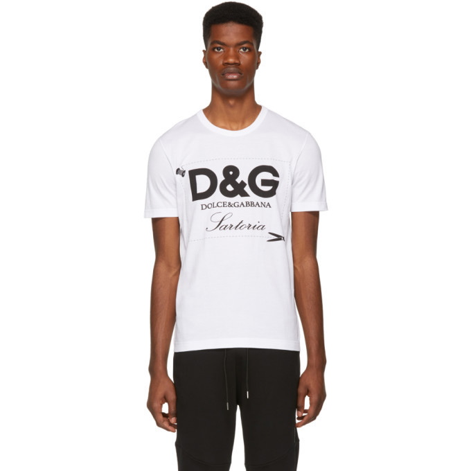 Photo: Dolce and Gabbana White Sartoria T-Shirt