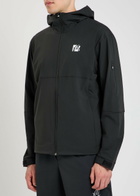 Malbon Performance Logo-print Hooded Stretch-shell Jacket Black