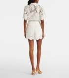 Erdem Embroidered mesh shorts