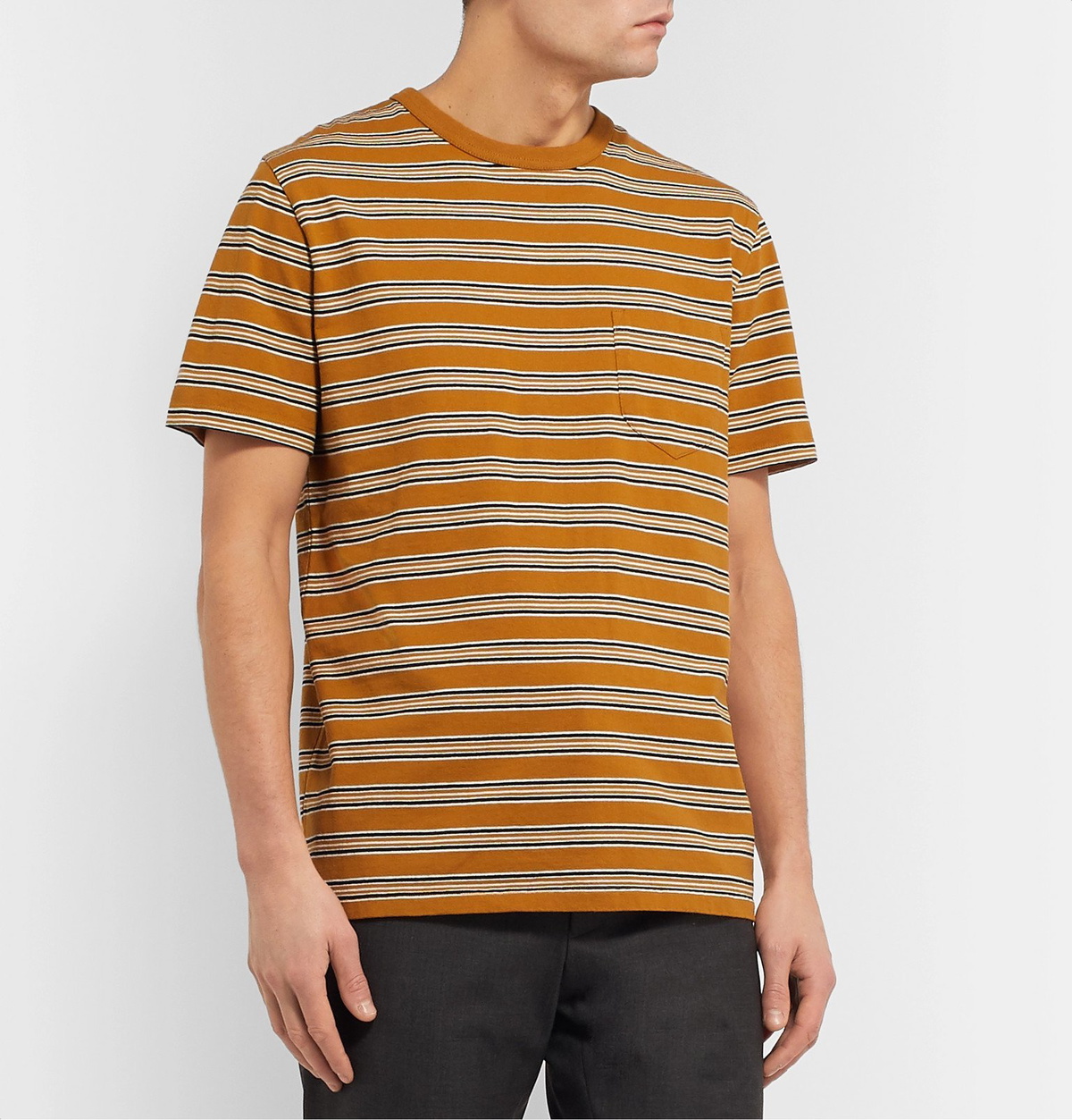 Bellerose Vlyn striped T shirt - red
