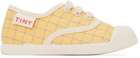 Tiny Cottons Baby Yellow & Blue Grid Sneakers
