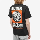Butter Goods Men's Peace On Earth T-Shirt in Black