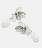 Erdem Embellished faux-pearl drop earrings