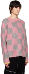 ZANKOV Pink & Gray Rudy Sweater
