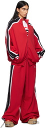 VETEMENTS Red Gym Track Pants