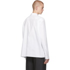 Loewe White Oversized Asymmetric Shirt