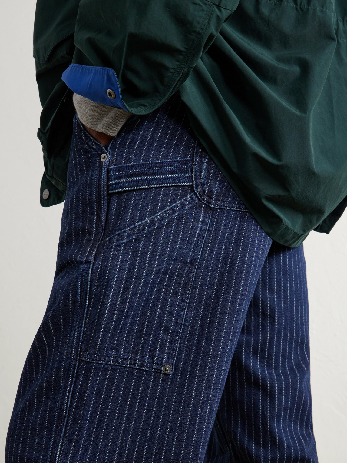 Aimé Leon Dore - Painter Straight-Leg Striped Jeans - Blue