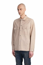 Salvatore Santoro Leather Jacket In Beige Leather
