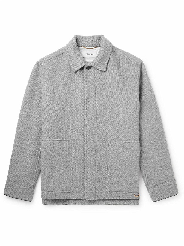 Photo: Agnona - Cashmere Shirt Jacket - Gray