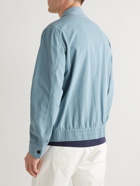 Mr P. - Cotton and Silk-Blend Blouson Jacket - Blue