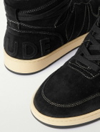 Rhude - Rhecess Logo-Appliquéd Suede High-Top Sneakers - Black
