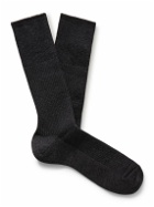 Anonymous Ism - Brilliant Ribbed-Knit Socks - Gray