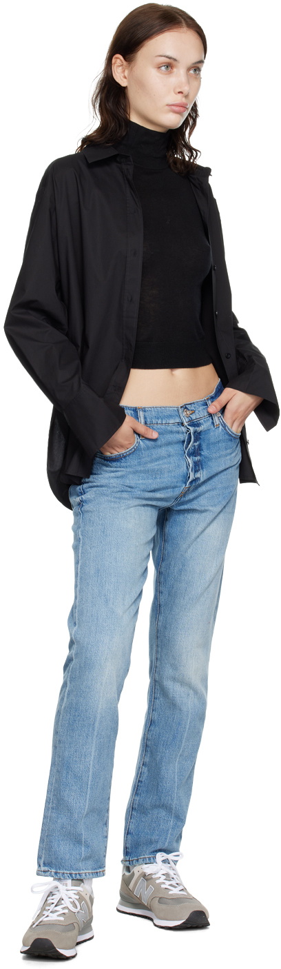 FRAME Black Button Up Shirt