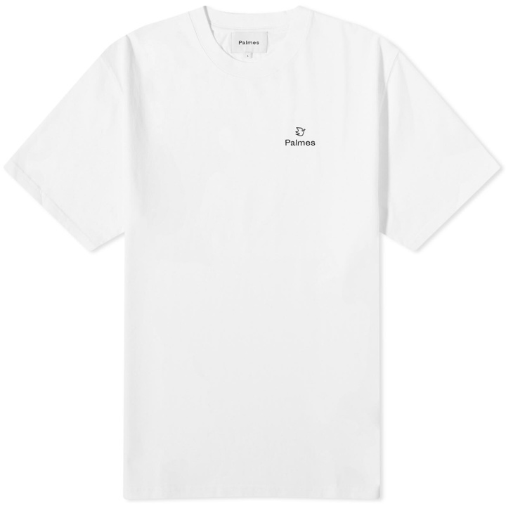 Photo: Palmes Men's Allan Chest Logo T-Shirt in White