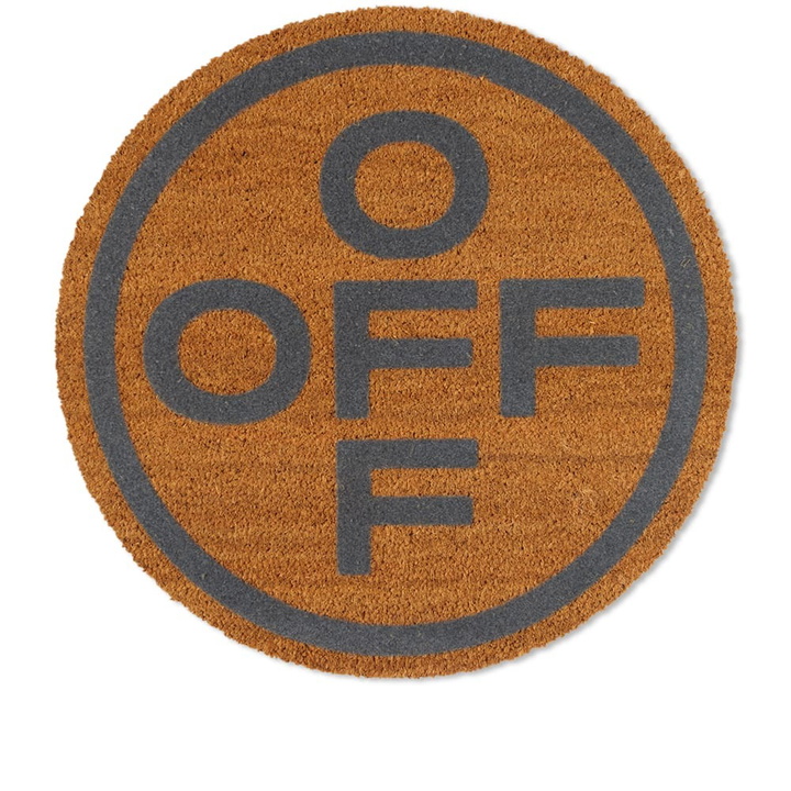 Photo: Off-White Round Logo Doormat