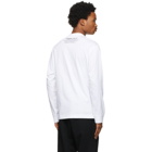 Burberry White Shark Graphic Long Sleeve T-Shirt