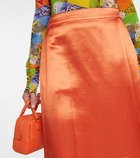 Loewe Satin midi skirt