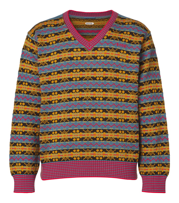 Photo: Bode Bracken Fair Isle cotton sweater