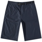 Maison Kitsuné Men's Belted Shorts in Dark Navy