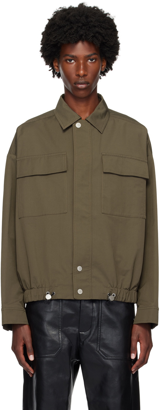 Nanushka Khaki Emeric Jacket
