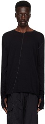 NICOLAS ANDREAS TARALIS Black Thread Long Sleeve T-Shirt