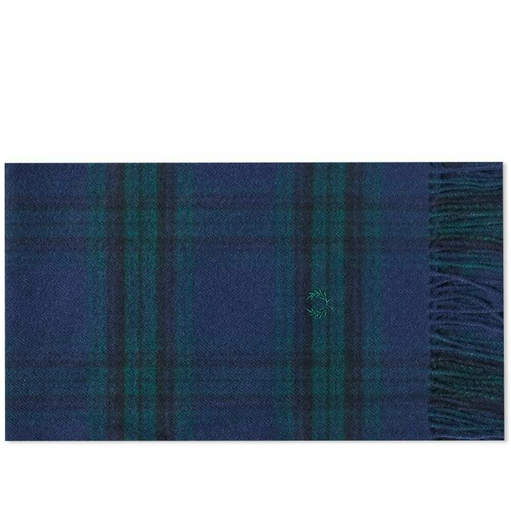 Photo: Fred Perry Authentic Men's Stewart Tartan Scarf in Ivy