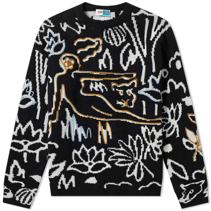Photo: Kenzo Rousseau Embroidered Crew Knit