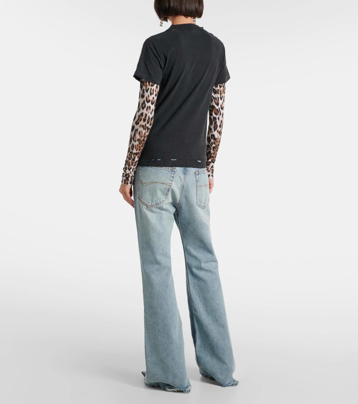 ◆入手困難◆【BALENCIAGA】Planet Earth Layered Tシャツドレス Balenciaga Planet Earth ドレス | ブラック | FARFETCH JP