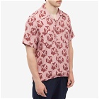 Needles Men's Papillion Jacquard One up Vacation Shirt in Pink