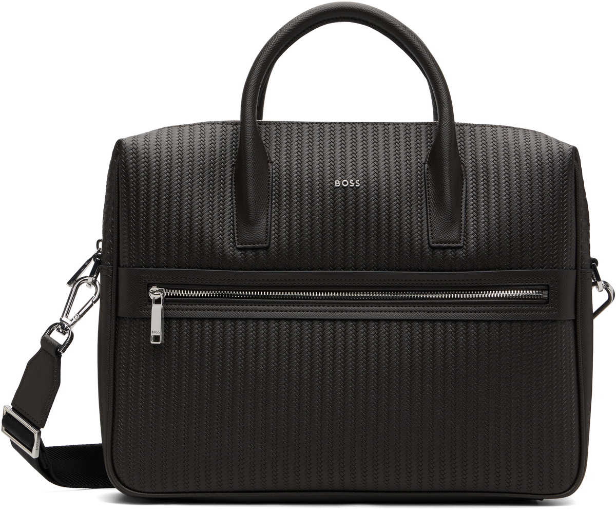 BOSS Brown Document Briefcase