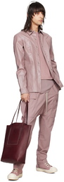 Rick Owens Pink Fogpocket Denim Shirt