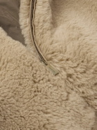 Fear of God - Alpaca and Cotton-Blend Hooded Bomber Jacket - Brown