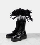 Valentino Garavani Rockstud M-Way leather combat boots