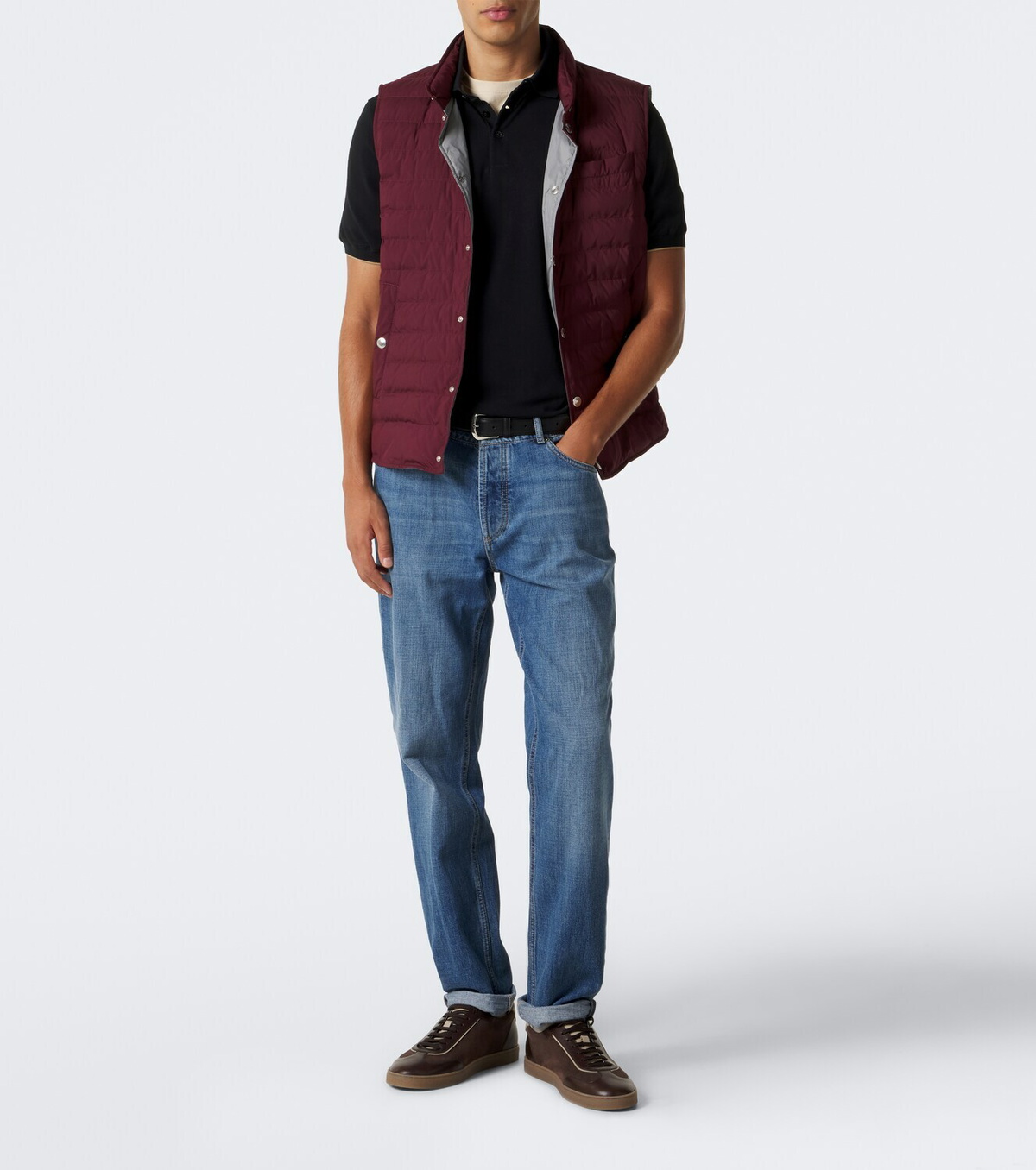 Brunello Cucinelli Cotton piqué polo shirt