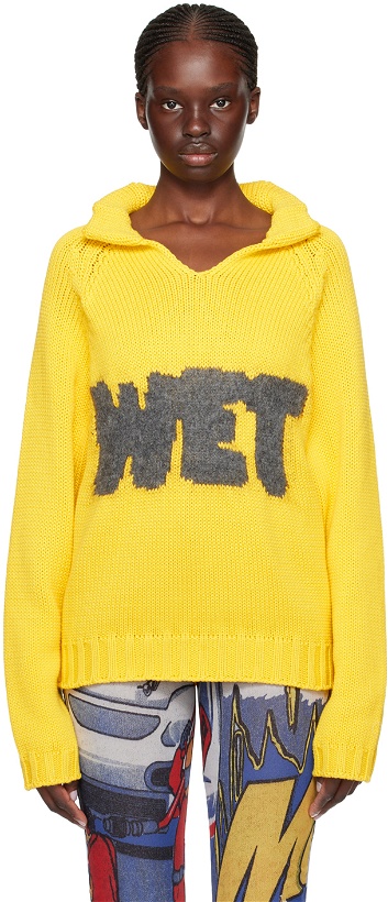 Photo: ERL Yellow 'Wet' Sweater