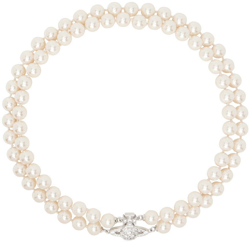 Vivienne Westwood White Pearl Graziella Choker