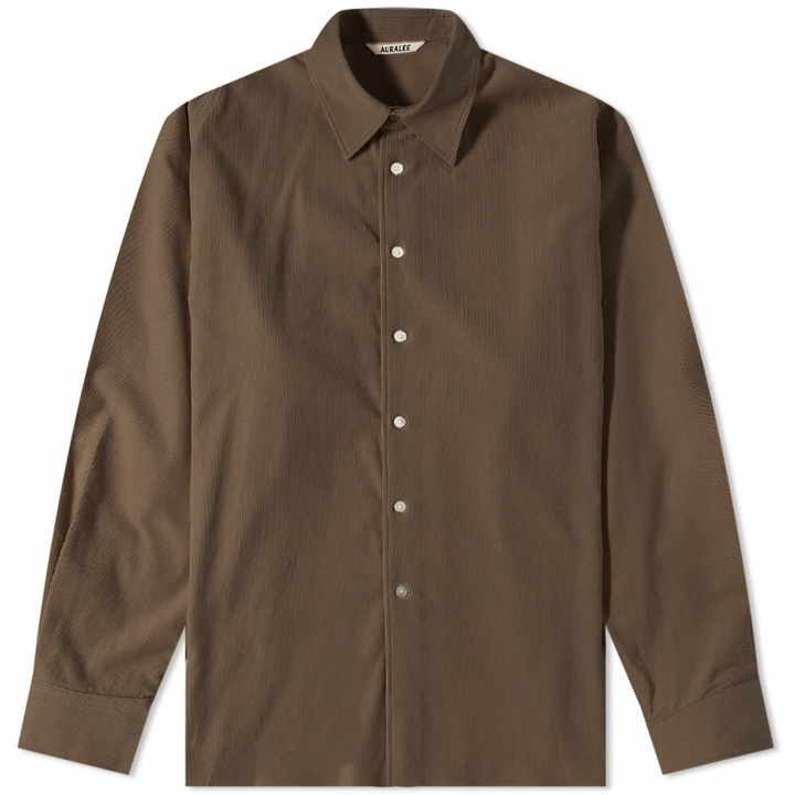 Photo: Auralee Men's Cord Shirt in Dark Brown