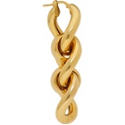 Bottega Veneta Gold Triple Link Earrings