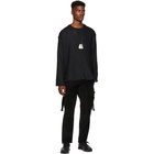 Song for the Mute Black Kick Cropped Cargo Pants