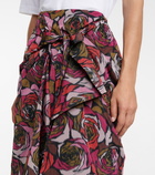 Dries Van Noten - Floral midi skirt