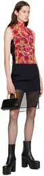 Dries Van Noten Black Layered Mini Skirt