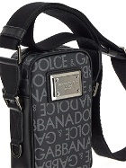 Dolce & Gabbana Small Coated Jacquard Crossbody Bag