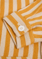 Smr Days Wittering Striped Cotton Overshirt Yellow