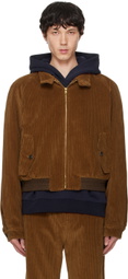 Recto Brown Jack Bomber Jacket
