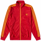 Adidas Men's 3 Stripe 'Spain' Track Top in Red/Gold