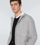 Brunello Cucinelli Checked linen, wool and silk jacket