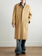 CELINE - Brushed Wool-Felt Coat - Brown