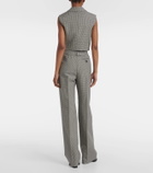 Alexander McQueen Houndstooth wool and mohair vest